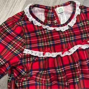 Little me plaid gown 6x
